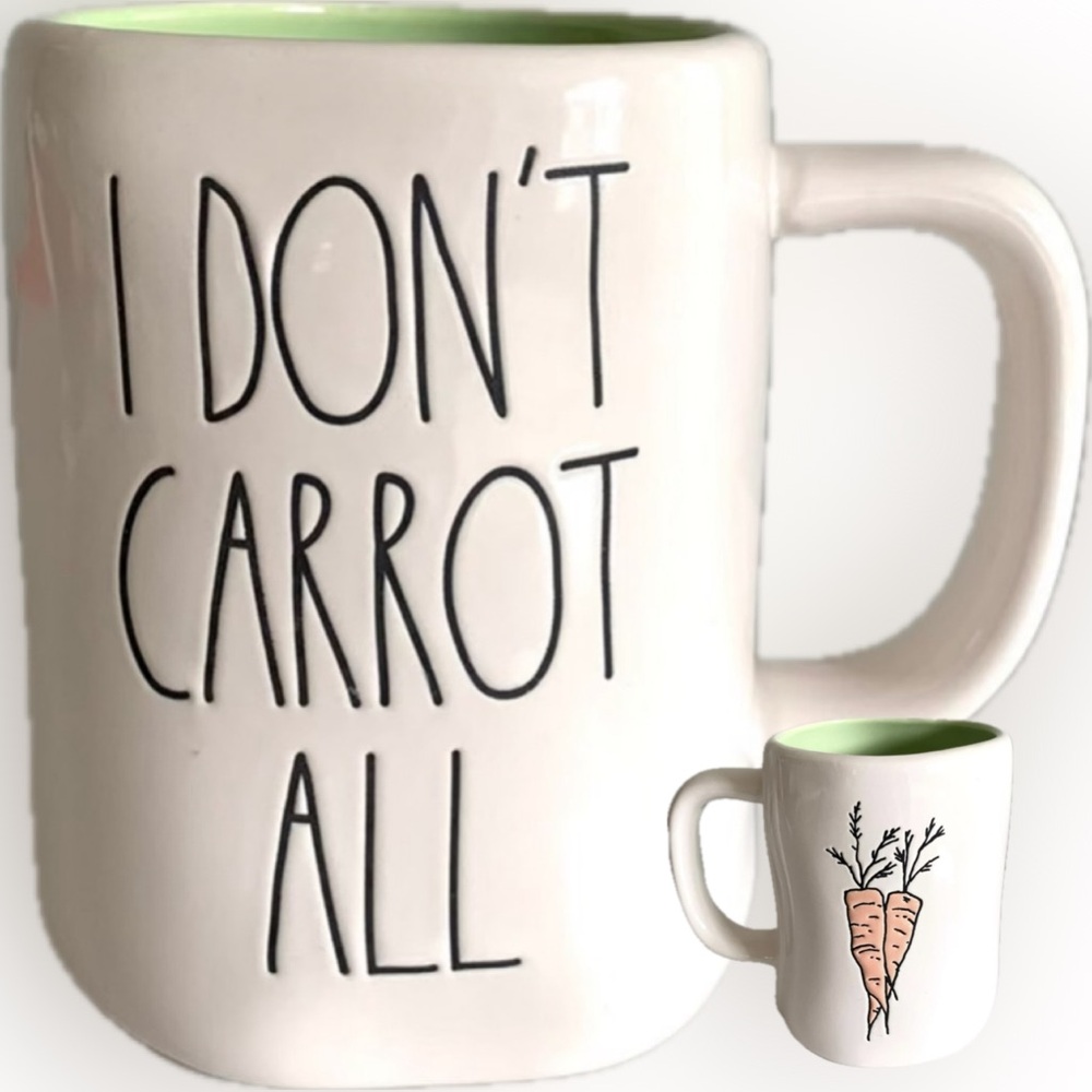 Rae Dunn I DONT CARROT ALL mug